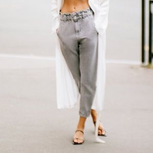 ZARA BAGGY PAPERBAG JEANS